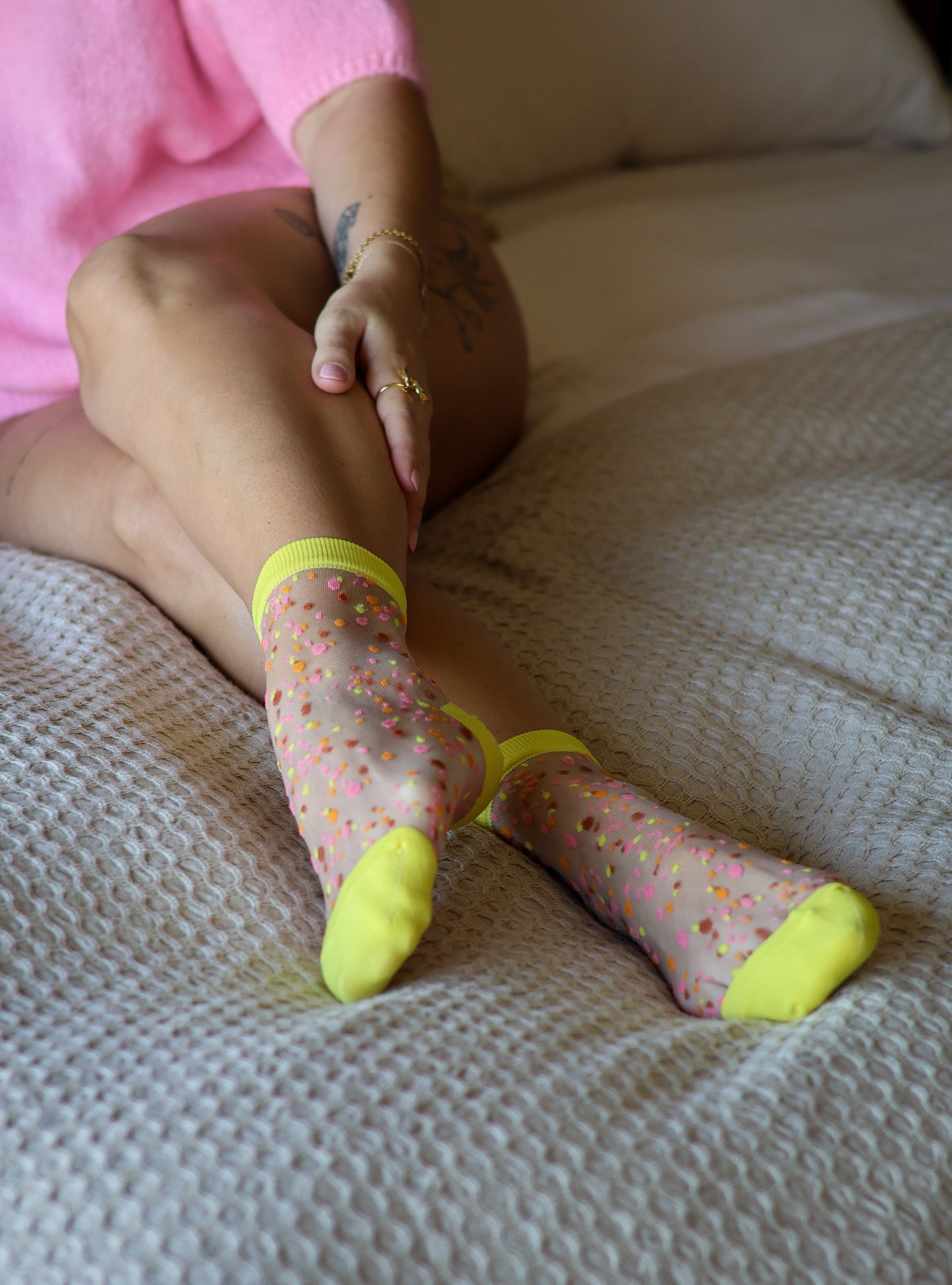 Chaussette KOKO mulit-color jaune