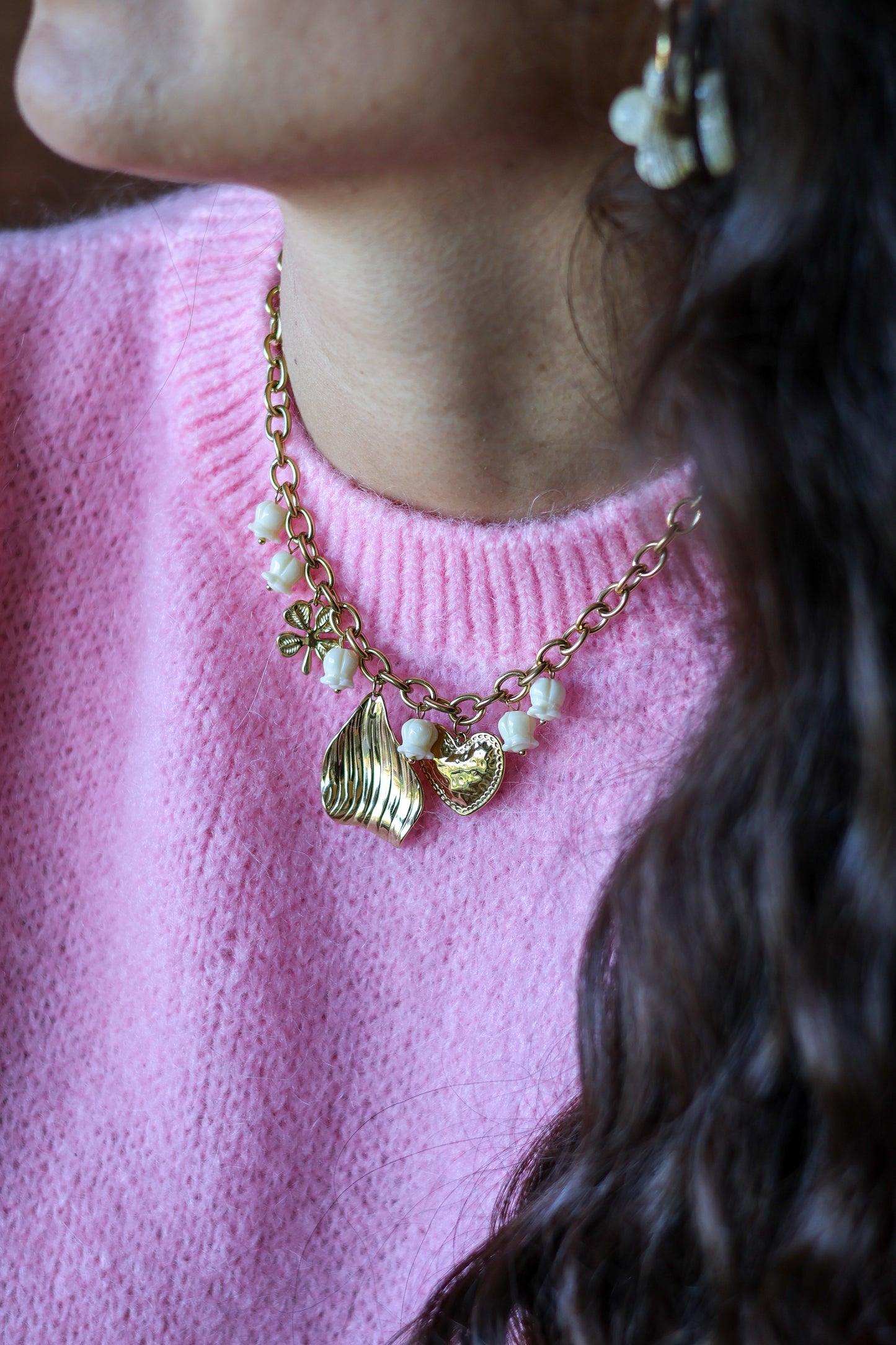 Pull PARIS rose bébé