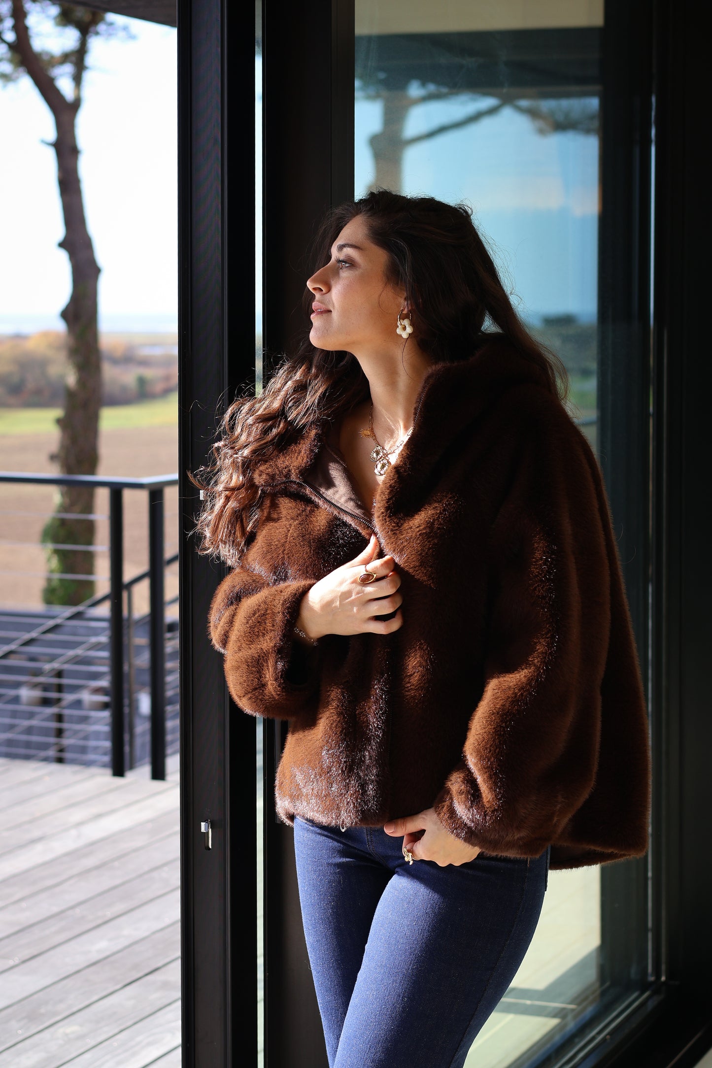 Manteau MOSS chocolat