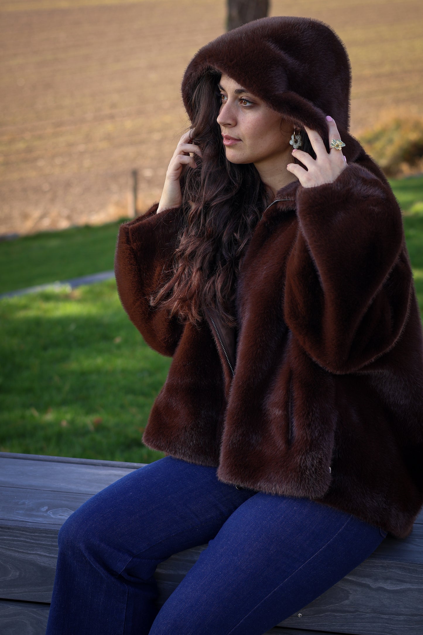 Manteau MOSS chocolat