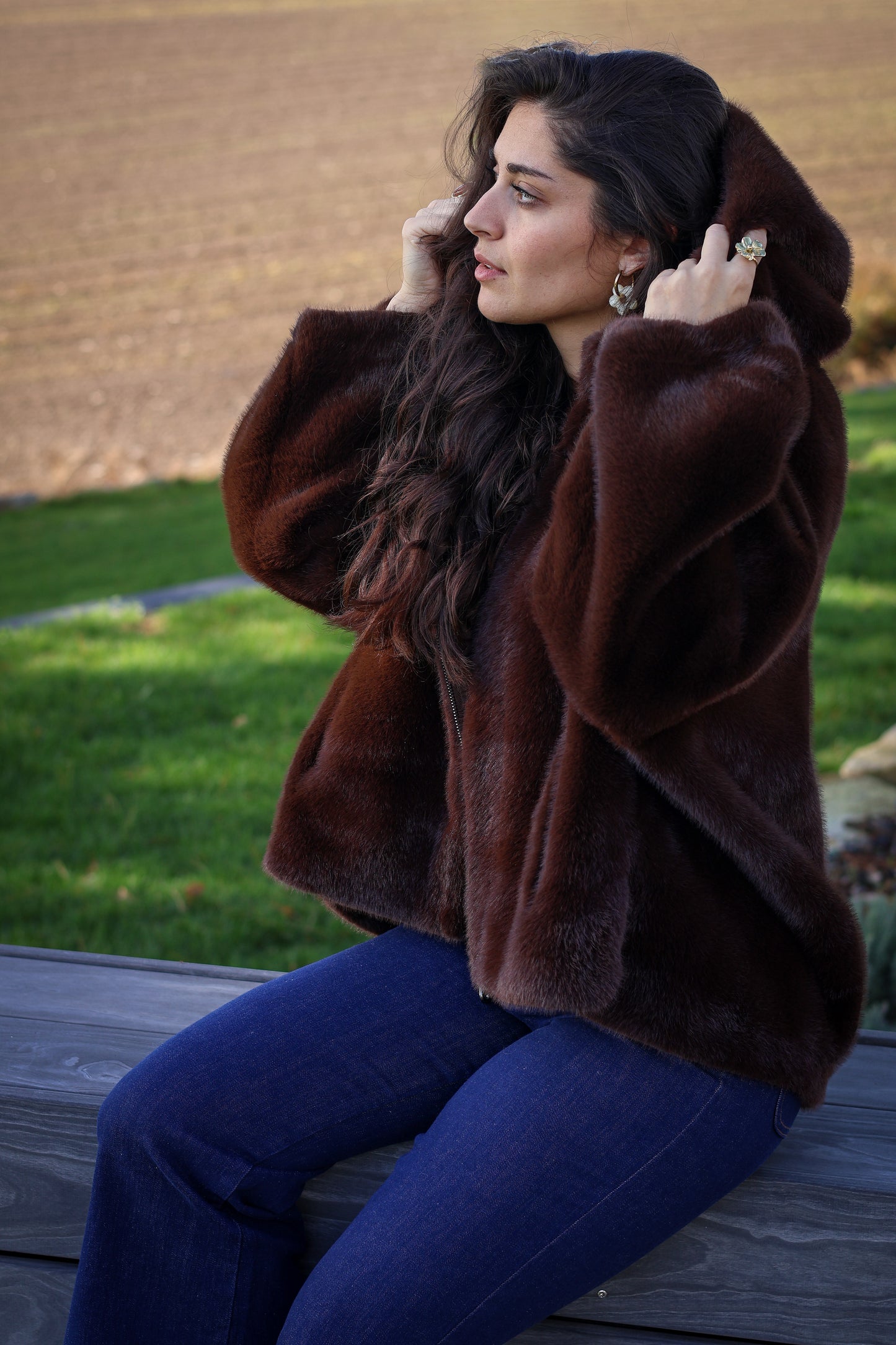 Manteau MOSS chocolat