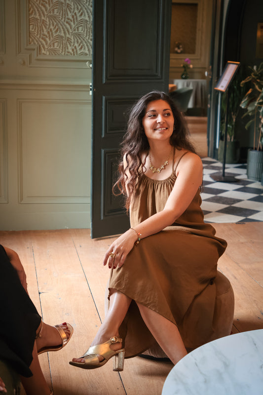 Robe PERRINE marron
