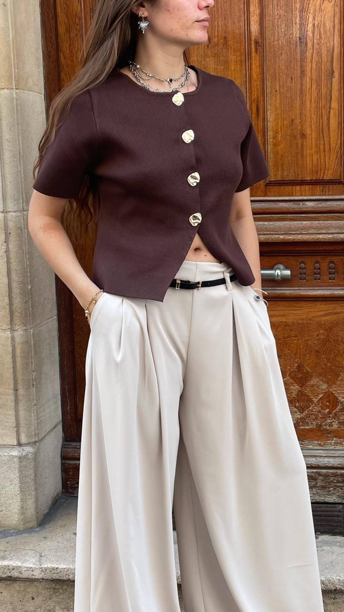 Top LUXY marron