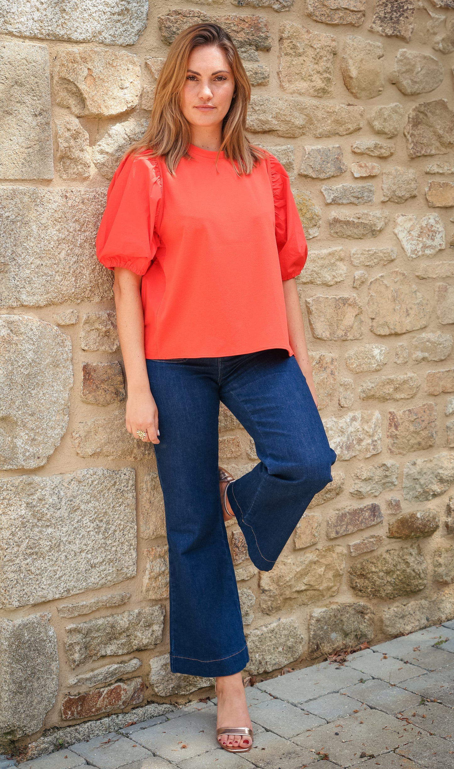 Top MATHILDE rouge