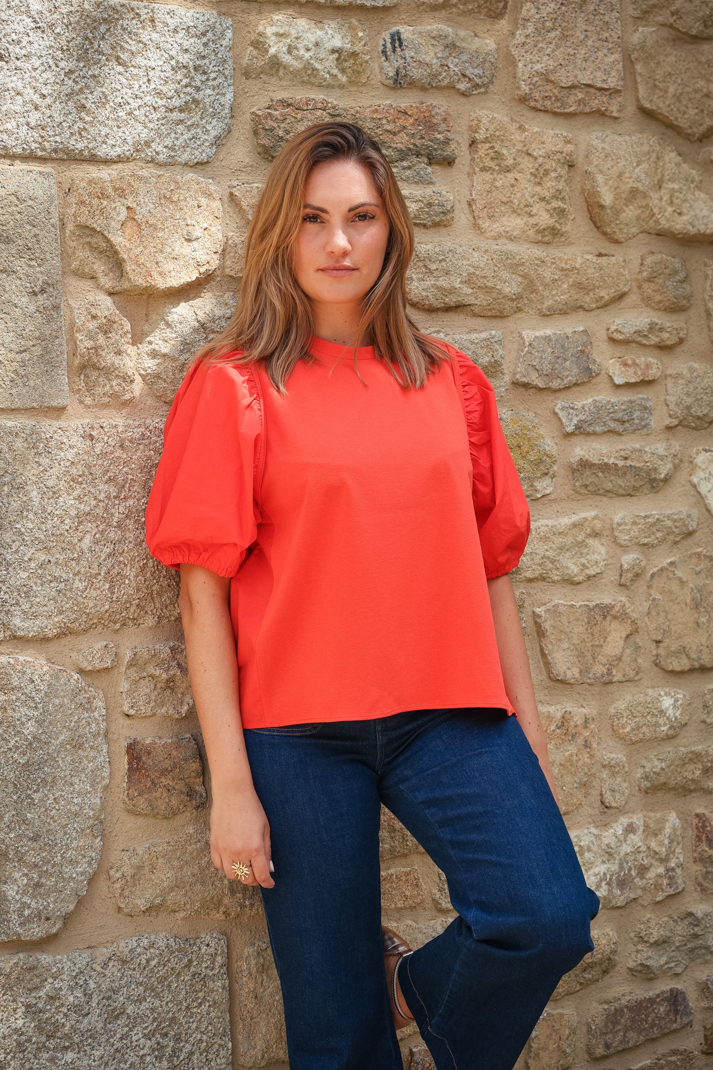 Top MATHILDE rouge