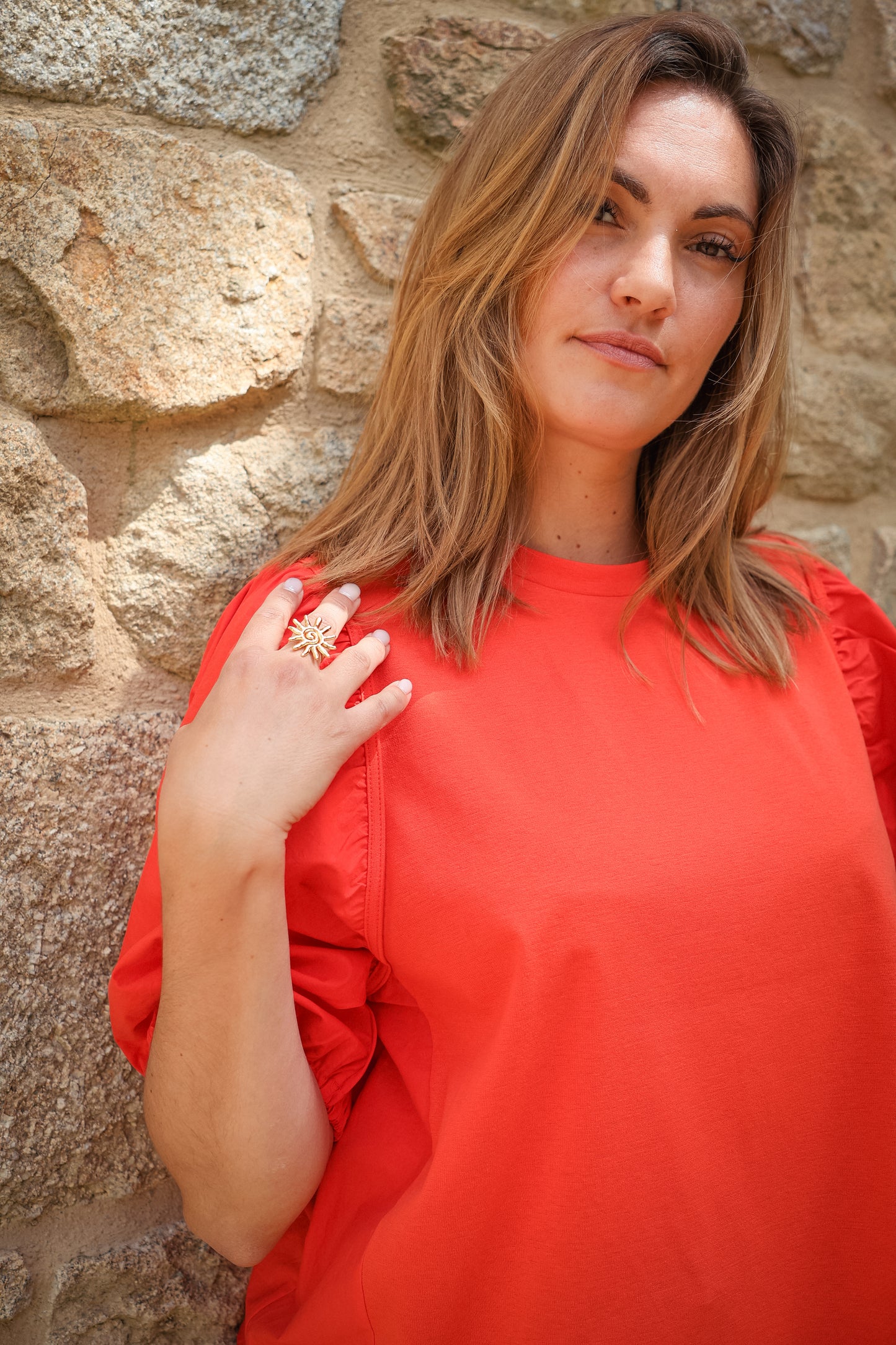 Top MATHILDE rouge