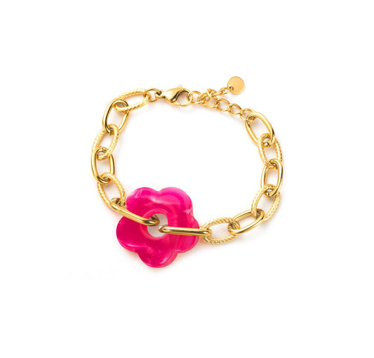 Bracelet FLORE fuschia