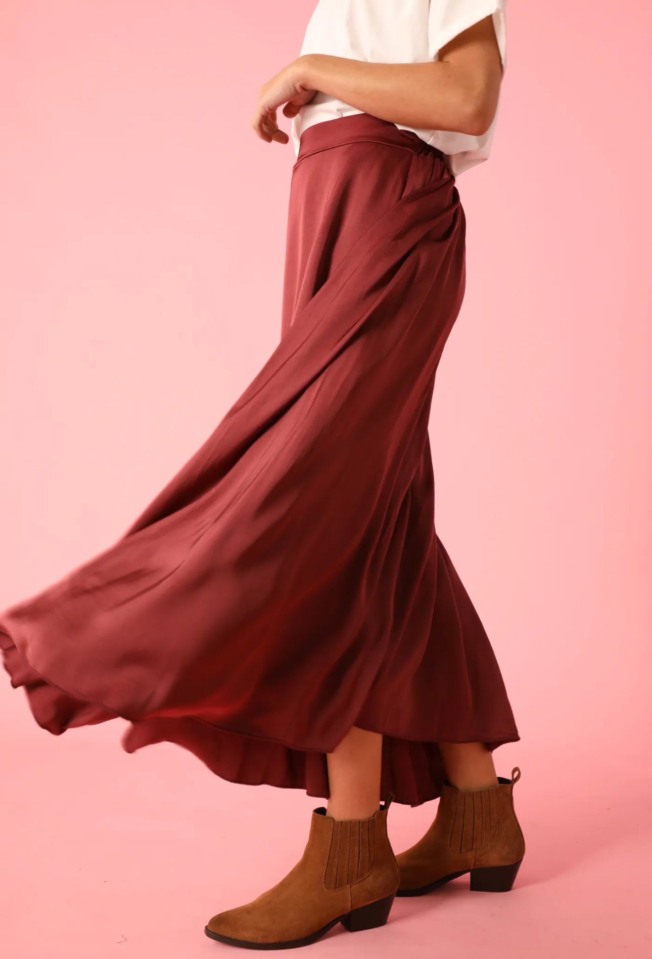 Jupe LOUISA bordeaux