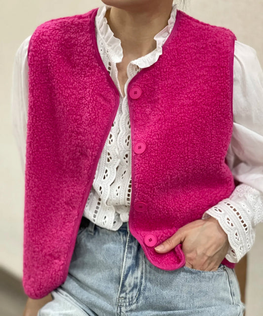 Gilet LOANE fuschia
