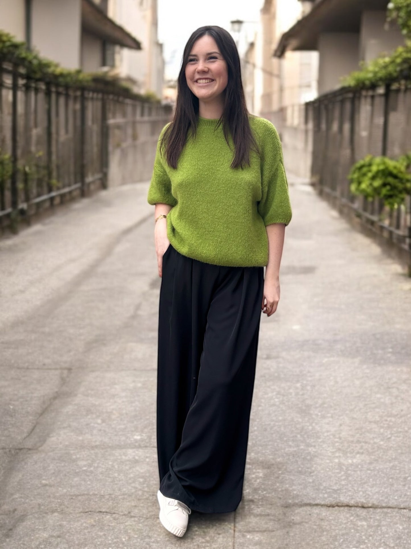 Pull PARIS vert olive