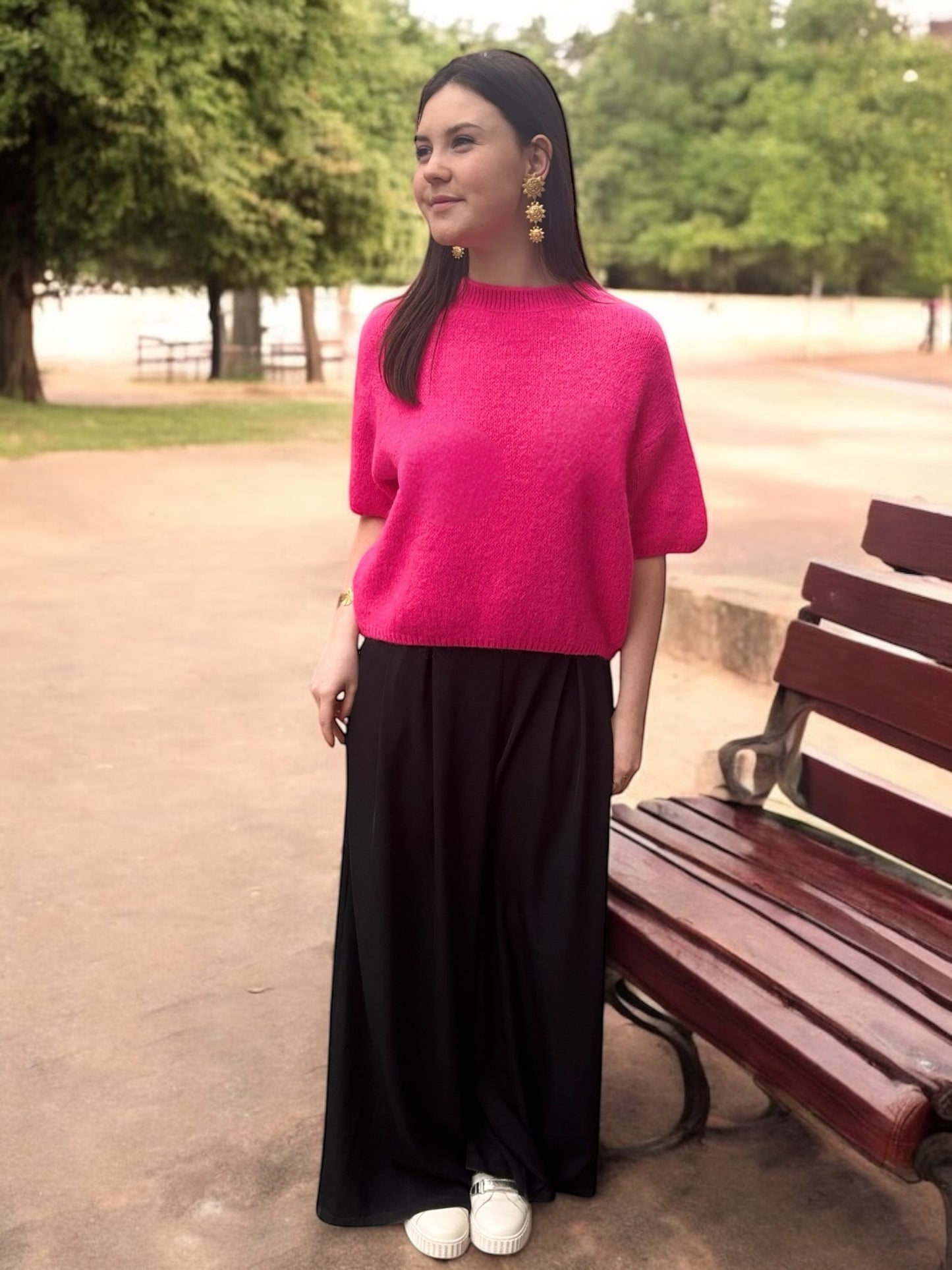 Pull PARIS fuschia