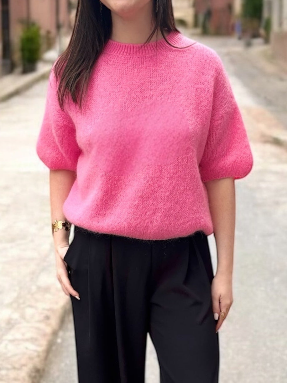 Pull PARIS rose bébé
