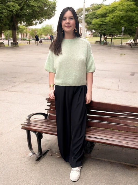 Pull PARIS vert d'eau