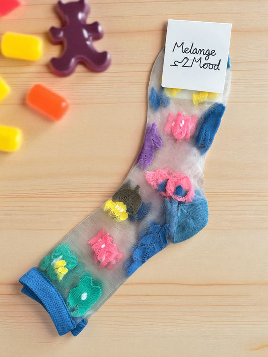 Chaussette KOKO multi-color bleu