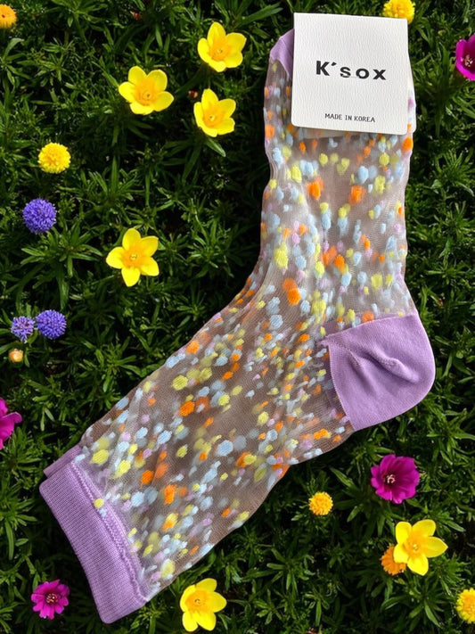 Chaussettes KOKO multi-color mauve