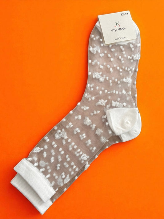 Chaussettes KOKO blanches à poids