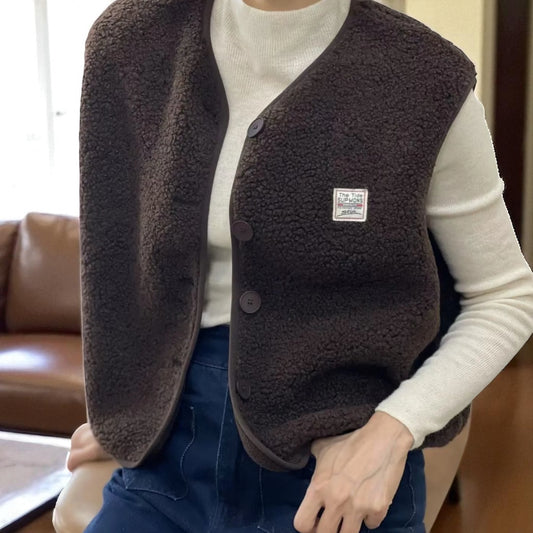 Gilet MIREILLE marron