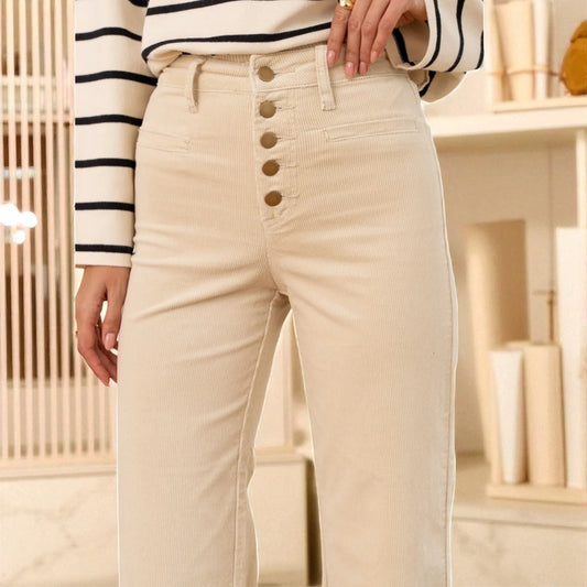 Jeans JERE velours écru