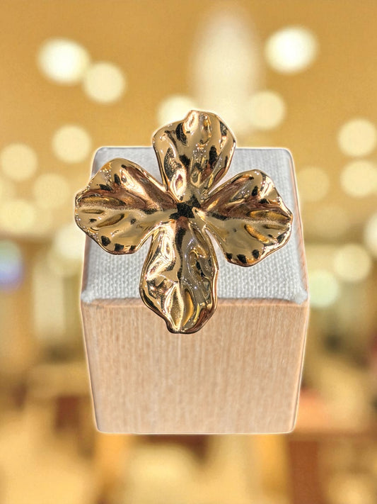 Bague FLOWER dorée