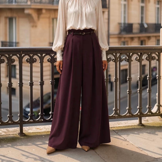 Pantalon LEONOR prune