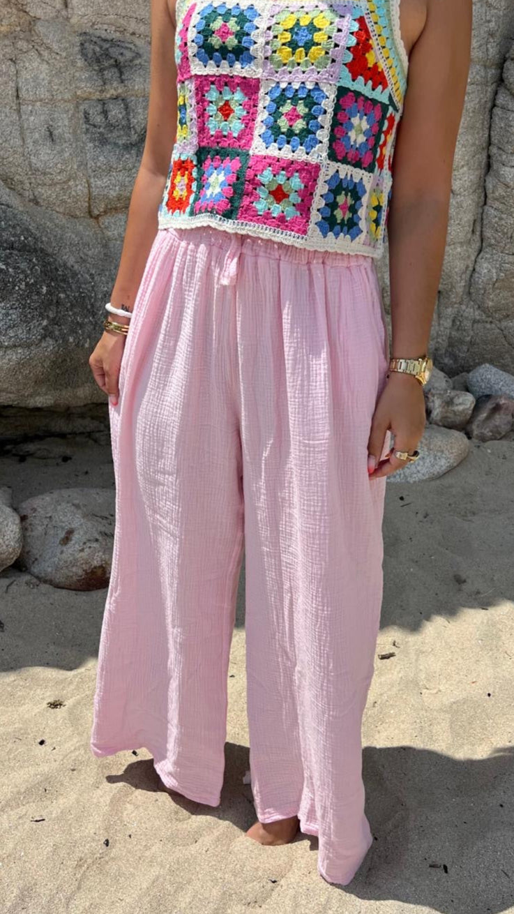 Pantalon DAYA rose clair